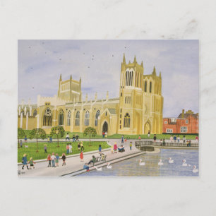 Bristol Cathedral en College Green 1989 Briefkaart