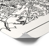 Bristol City Map Poster – Modern Minimal Urban Art (Coin)