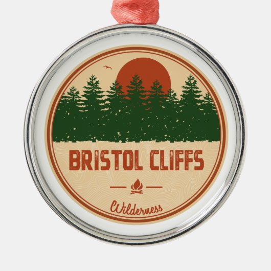 Bristol Cliffs Wilderness Vermont Metalen Ornament (Voorkant)