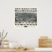 Bristol, CT Panorama - 1907 Poster (Keuken)