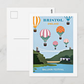 Bristol Engeland ballonfestival Briefkaart (Voorkant / Achterkant)
