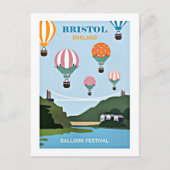 Bristol Engeland ballonfestival Briefkaart (Voorkant)