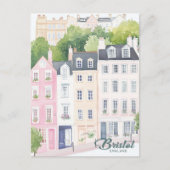 Bristol Engeland Gouache Schilderillustratie Reize Briefkaart (Voorkant)