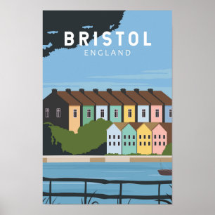 Bristol Engeland Retro Reis Kunst Vintage Poster