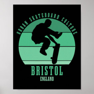 Bristol Engeland Skateboarder Urn Skateboarden 1 Poster