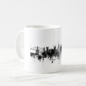 Bristol Engeland Skyline Black White Koffiemok (Voorkant links)