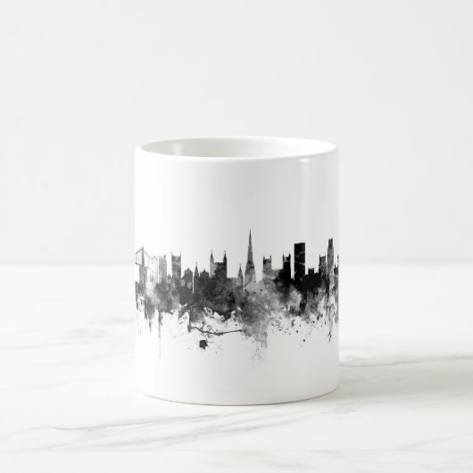 Bristol Engeland Skyline Black White Koffiemok (Center)