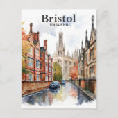 Bristol Engeland Waterverf schilderij reizen Briefkaart (Voorkant)
