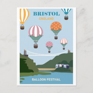 Bristol England ballonfestival Reis Briefkaart