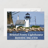 Bristol Ferry Lighthouse, Rhode Island Briefkaart (Voorkant / Achterkant)