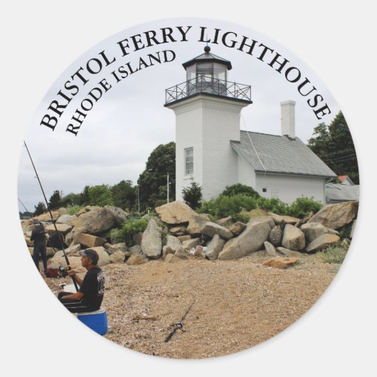 Bristol Ferry Lighthouse Rhode Island Stickers (Devant)