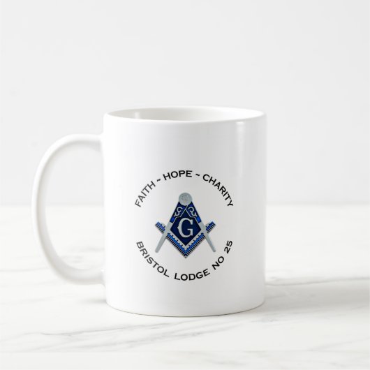 Bristol Masonic Mug (Gauche)