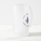 Bristol No 25 Masonic Frosted Mok (Voorkant rechts)