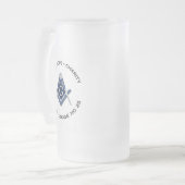 Bristol No 25 Masonic Frosted Mok (Voorkant links)