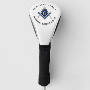 Bristol No 25 Masonic Golf Head Hoesje Golfheadcover