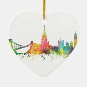 BRISTOL, UK SKYLINE KERAMISCH ORNAMENT