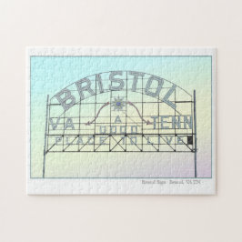 Bristol VA TN Slogan Sign Legpuzzel