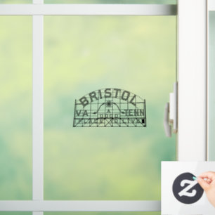 Bristol VA TN slogan teken venster cling Raamsticker