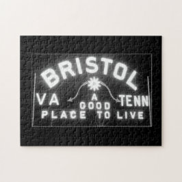 Bristol VA TN Teken 's nachts Legpuzzel