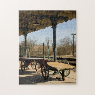 Bristol Va. Treinstation Goederenwagons puzzel
