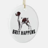 Brit Happens - Brittany Keramisch Ornament (Rechts)
