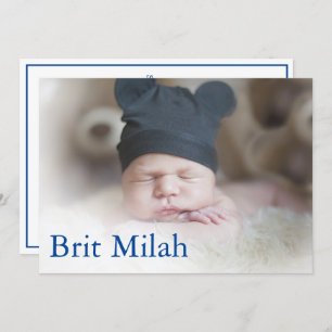 Brit Milah Photo Baby Boy Hebrew Jwish Kaart