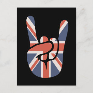 Brit Rock Hand Briefkaart
