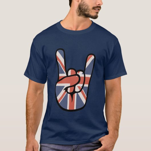 Brit Rock Hand T-shirt (Voorkant)