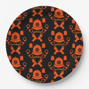 Brit van de politie en Accessoires Papieren Bordje