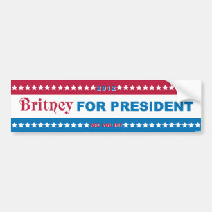 Brit voor President! Bumpersticker
