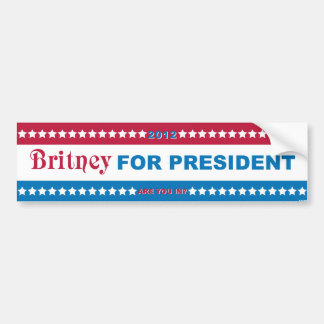 Brit voor President! Bumpersticker