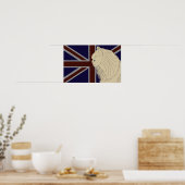 Britannia-serie: Kenzo de Perzische kat Poster (Keuken)