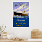 Britannic ~ Liverpool, Verenigde Staten, Canada Poster (Keuken)