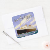 Britannic ~ Liverpool, Verenigde Staten, Canada Vierkante Sticker (Envelop)