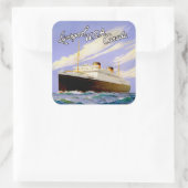 Britannic ~ Liverpool, Verenigde Staten, Canada Vierkante Sticker (Tas)