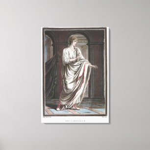 Britannicus, kostuum voor "Britannicus" door Jean  Canvas Afdruk