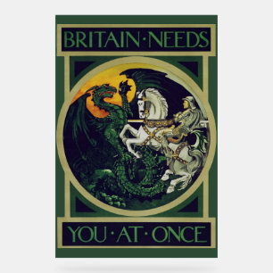 Britannië heeft je nu nodig – St. George Vintage A Acryl Bord