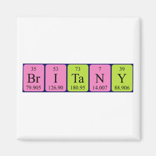 Britany periodieke table name magnet magneet