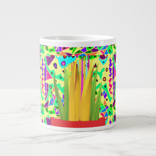  brite patroon kunst surrealistisch extra grote beker
