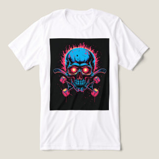 Brite-T Skateboard Skull 0019521 Tri-Blend Shirt