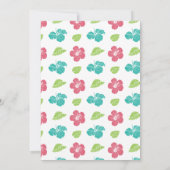 Brithday-feest op het eiland Luau Kaart (Achterkant)