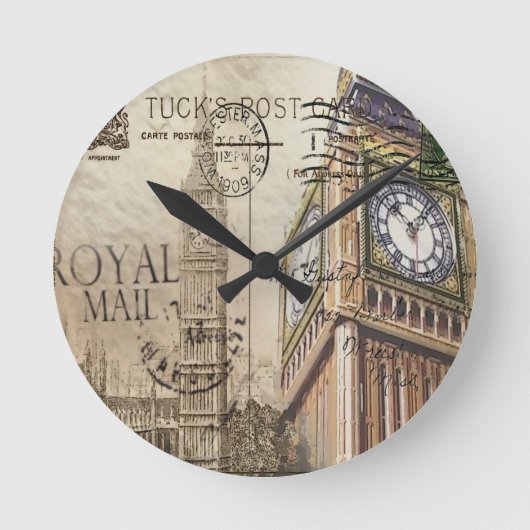 Britian England london clocktower big ben Ronde Klok (Voorkant)