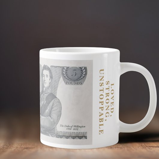 British 1971 £5 Note Mug - Duc de Wellington