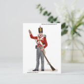 British 48th (Northamptonshire) Regiment 1812 Briefkaart (Staand voorkant)