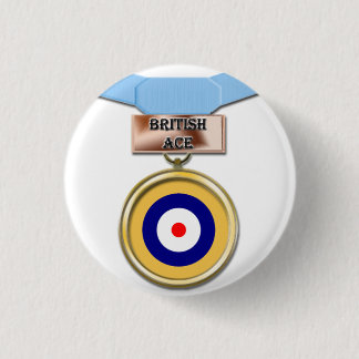 British Ace-medaille-knop Ronde Button 3,2 Cm