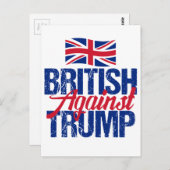 British Against Trump Briefkaart (Voorkant / Achterkant)