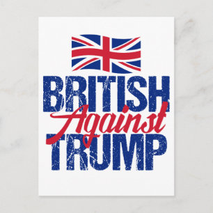 British Against Trump Briefkaart
