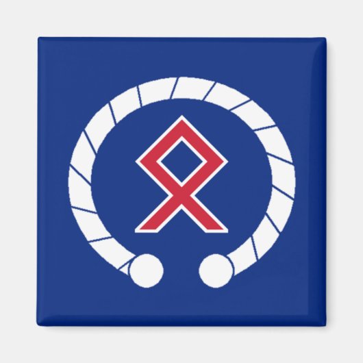 British AngloCeltic Magnet - Torc & Rune (Devant)