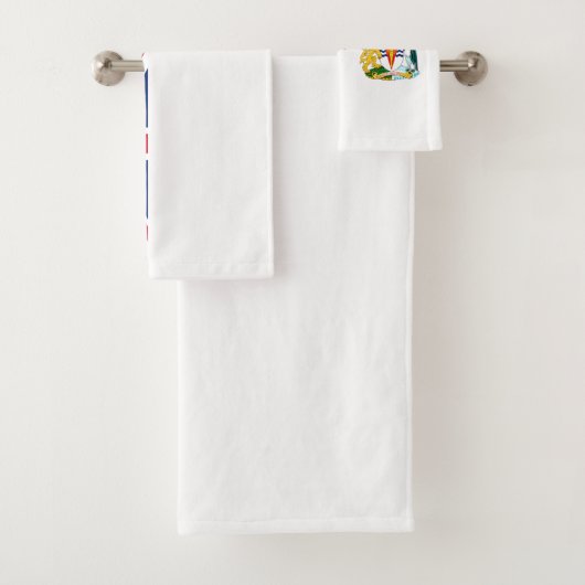 British Antarctic Territory Flag Bath Towel Set Bad Handdoek (Insitu)