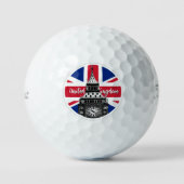 British Balls, Union Jack Flag, Big Ben, Verenigd  Golfballen (Voorkant)